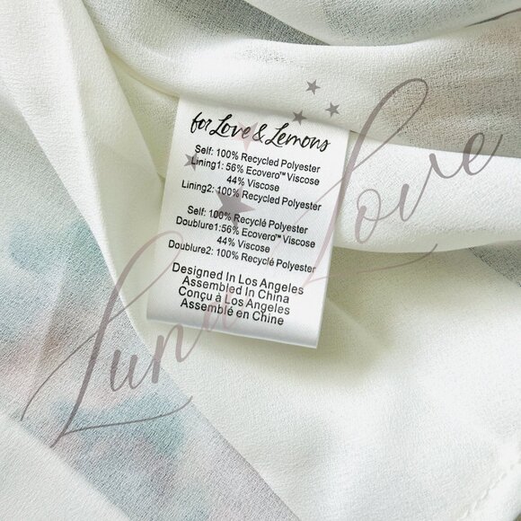 FOR LOVE & LEMONS Audrey Floral Mini Dress NWT - Picture 8 of 13